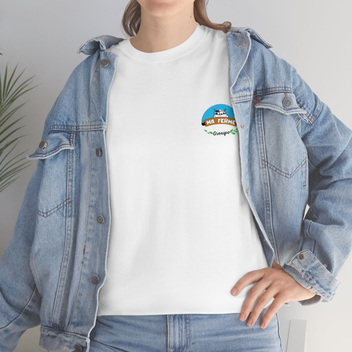 T-shirt blanc MaFermeGroupe