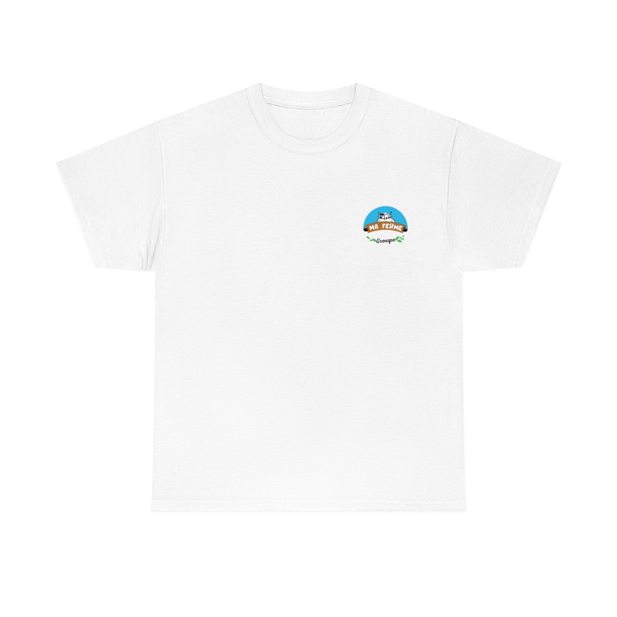 T-shirt blanc MaFermeGroupe