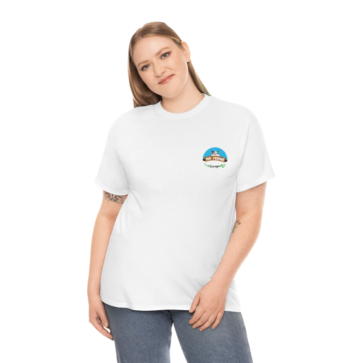 T-shirt blanc MaFermeGroupe