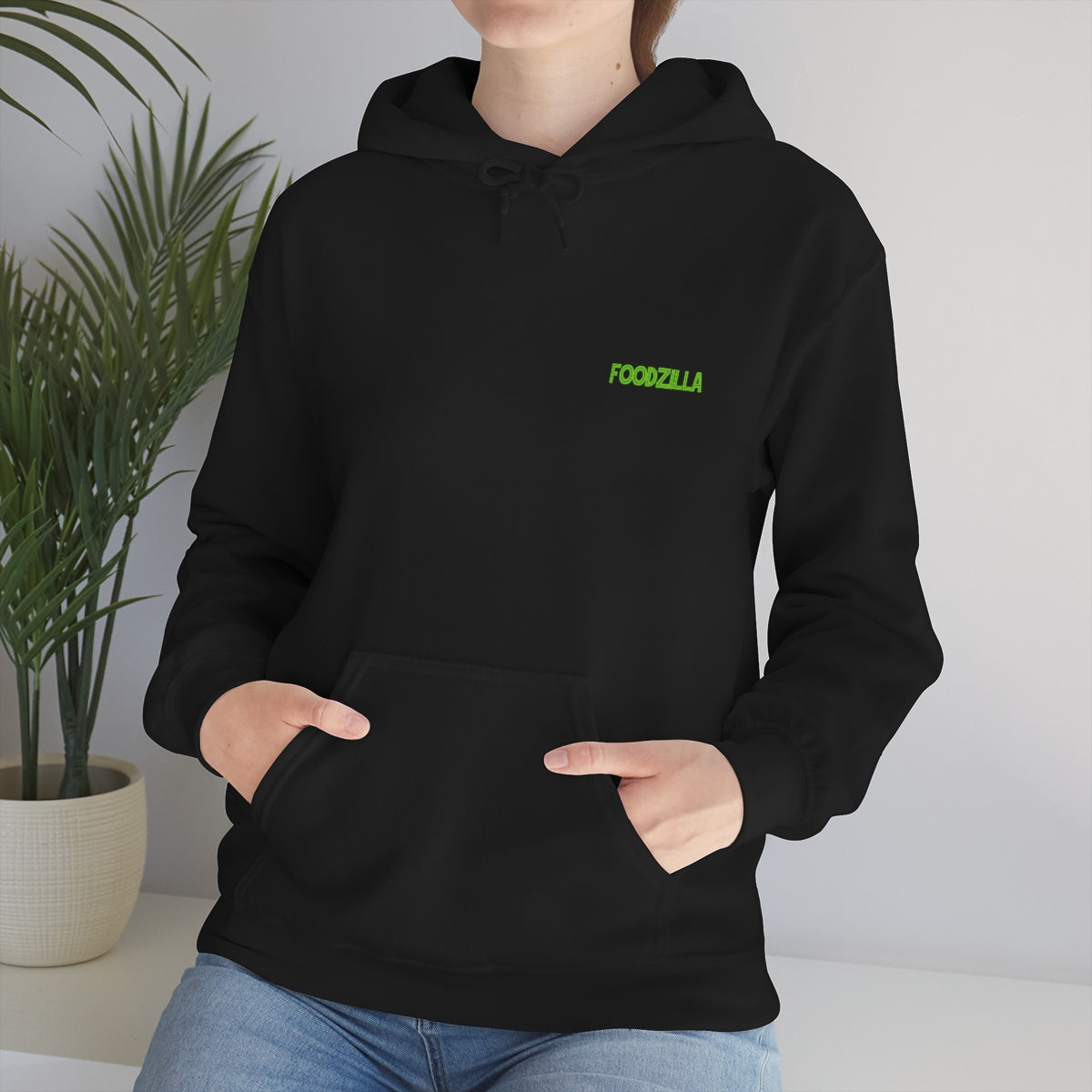 Sweat à capuche noir FoodZilla