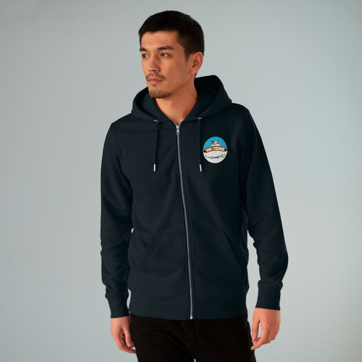 Veste à capuche noire Ma Ferme Groupe